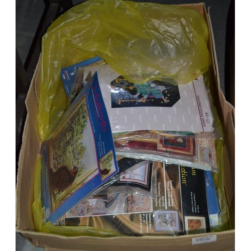 751G - Box Of Various Cross Stitch Kits