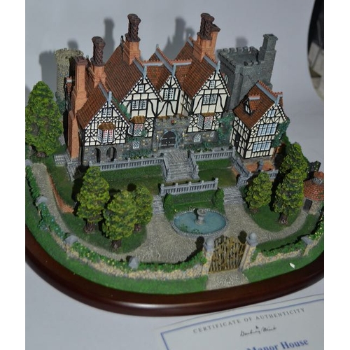 1051 - Large Danbury Mint The Manor House Boxed With Cert