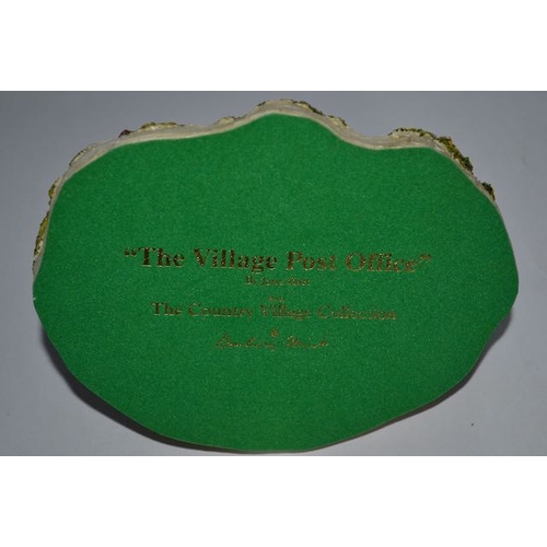 1055 - Danbury Mint Boxed The Village Post Office With Cert