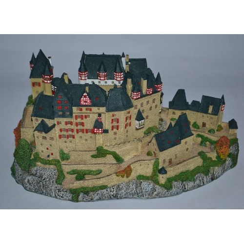 1067 - Danbury Mint Eltz Castle from the 12 Sculptures Entitled Enchanted Castles of Europe - Boxed With Ce... 