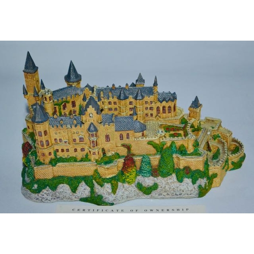 1080 - Danbury Mint Hohenzollern Castle from the 12 Sculptures Entitled Enchanted Castles of Europe Boxed W... 