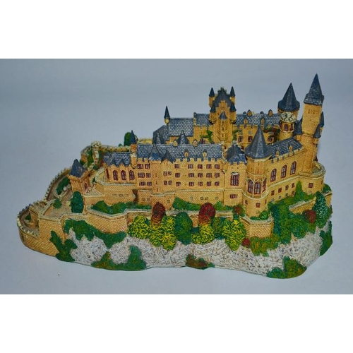 1080 - Danbury Mint Hohenzollern Castle from the 12 Sculptures Entitled Enchanted Castles of Europe Boxed W... 