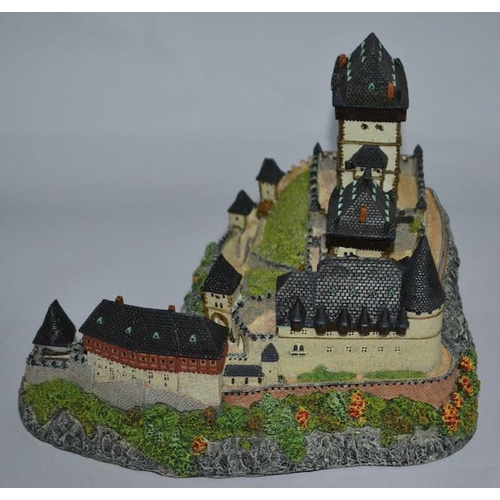 1094 - Danbury Mint Boxed Karlstejn Castle from the 12 Sculptures Entitled Enchanted Castles of Europe with... 