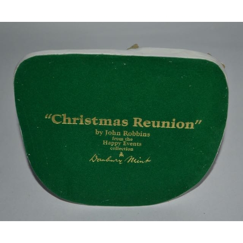 1097 - Danbury Mint Boxed Christmas Reunion with Cert