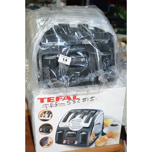 14 - Tefal Avanti Deluxe Toaster - Boxed