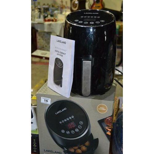 16 - lakeland Digital Compact Air Fryer - Boxed