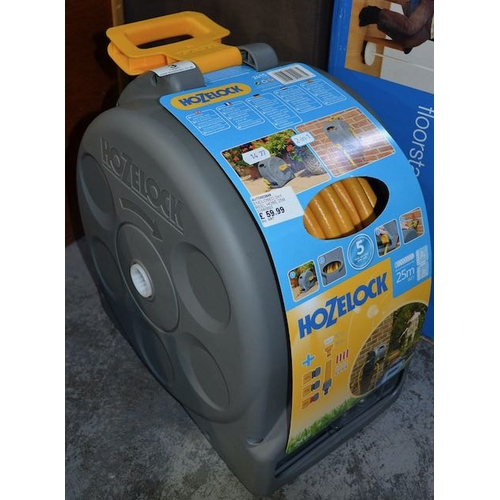 3 - HozeLock 2 In 1 Enclosed Hose Reel 25m - Box Sealed