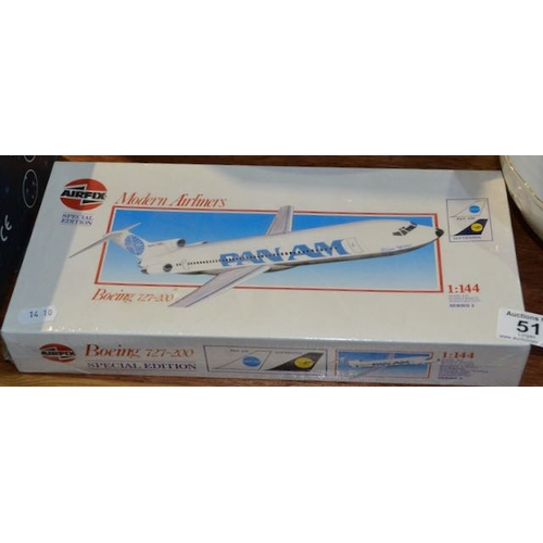 51 - Airfix Special Edition Boeing 727-200 Model 1:144 Scale - Box Sealed