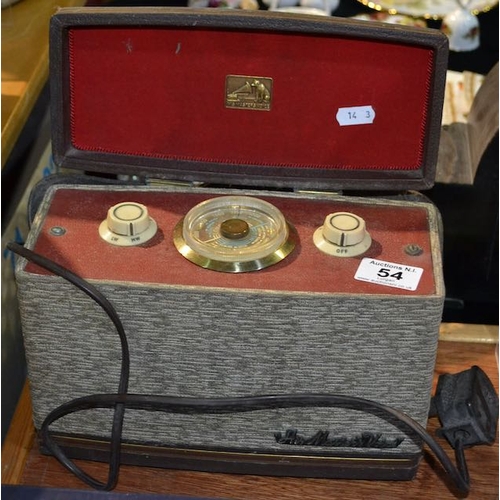 54 - Vintage HIs Masters Voice Radio