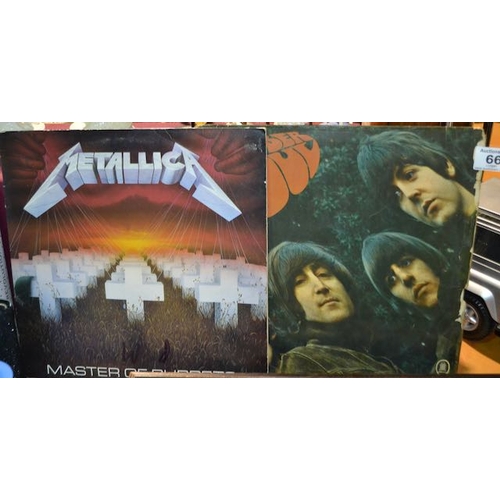 66 - Lp x 2 - Metallica Master Of Puppets & Beatles Rubber Soul