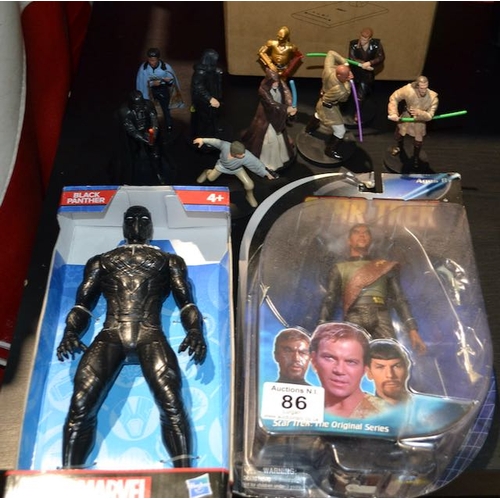 86 - Collection Of Marvel, Star Wars & Star Trek Figurines - Some Boxed