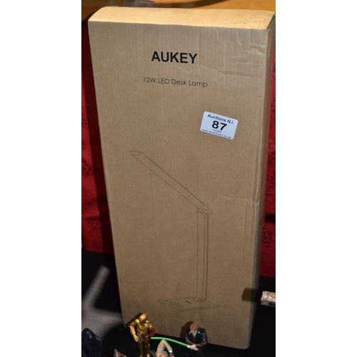 87 - Aukey 12w LED Desk Lamp - Box Sealed