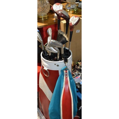 97 - Set Of Wilson Golf Clubs In Bag