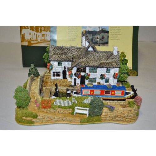 1003 - Large Boxed Liliput Lane Ltd Ed Illuminated The Lock Inn with Cert No 186