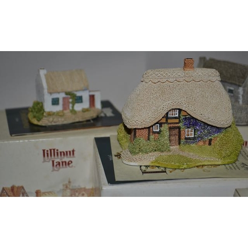 1009 - Boxed Liliput Lane x6 - Donegal Cottage, The Croft, Bramble Cottage, The Ugly House, Ash Nook + Otte... 