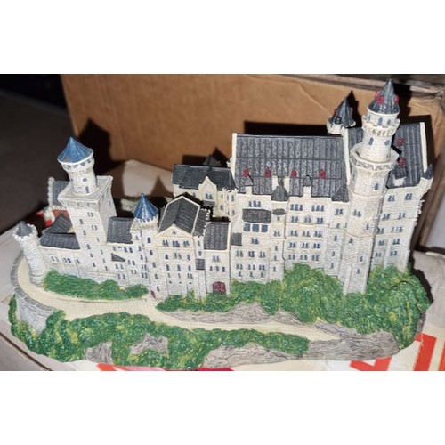 1099A - Danbury Mint - Neuschwanstein Castle Barvaria Germany from the 12 Sculptures Entitled Enchanted Cast... 