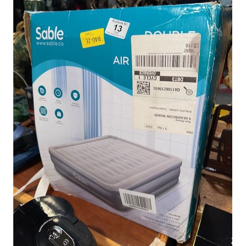 Sable double 2024 air bed