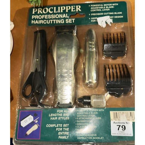79 - Proclipper Professional Haircutting Set - Unopened
