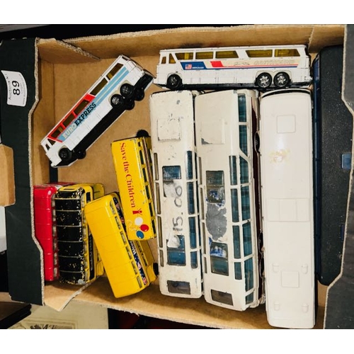 89 - Box Of Die Cast Model Buses