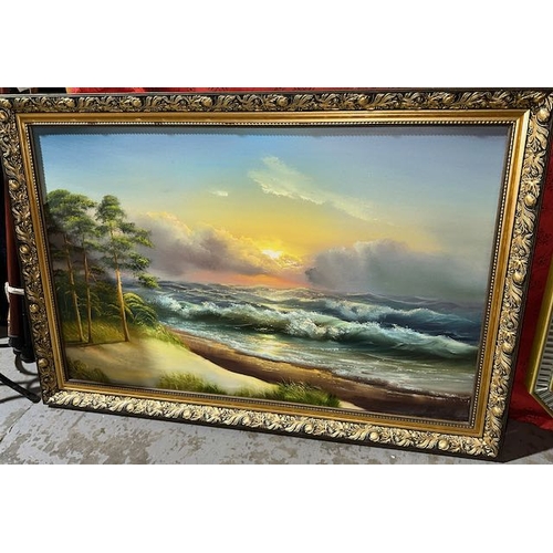 103 - Ornate Gilt Framed Oil Painting