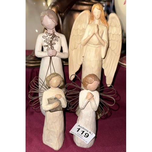 119 - Willow Tree x3 - Grateful, Angel of Learning + Angel of Wishes + Another