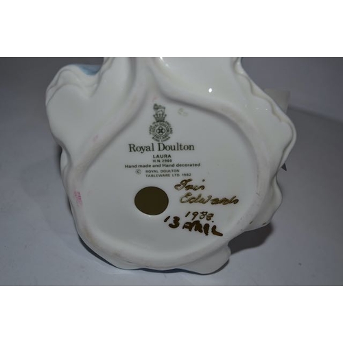 756 - Royal Doulton Laura HN 2960 With Artist Signature Dated 13th April 1988