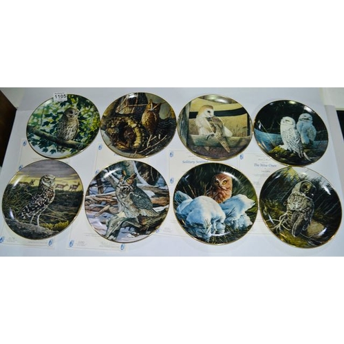 1105 - Collection of 8 Danbury Mint Collectors Plates by Lee Cable - Boxed with Certs