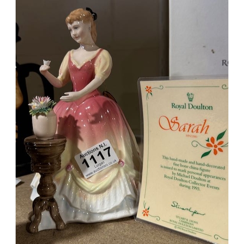 1117 - Royal Doulton Michael Doulton Exclusive 1993 Sarah Signed with Cert