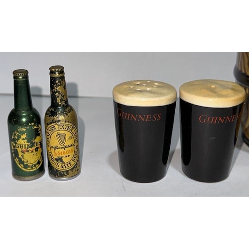 11 - Guinness Leprechaun Tankard + Small Guinness Tankard + 2 Small Guinness Irish Souvenir Bottles + Gui... 