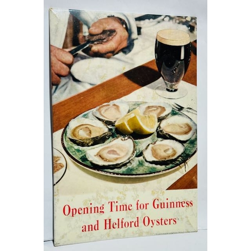 17 - Guinness Show Card - Opening Time For Guinness & Helford Oysters Printed in GB by Sanders Philips & ... 