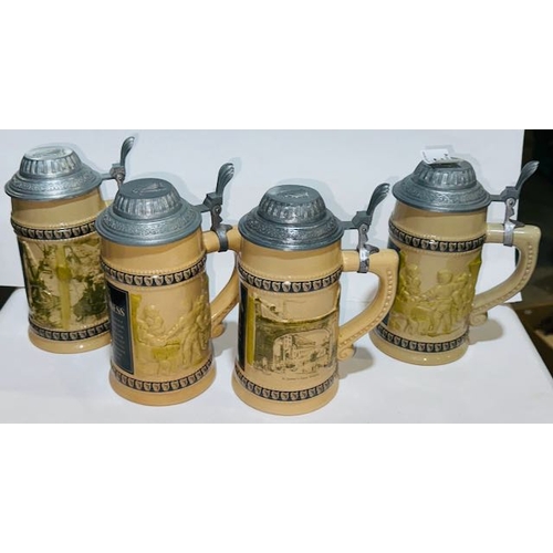 21 - 4 x Guinness Collection Limited Edition Steins - Boxed