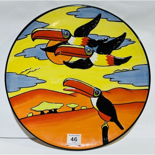 46 - Lorna Bailey Guinness Toucan Limited Edition Plate 81/100 - Old Ellgreave Pottery Burslem - Approx 1... 