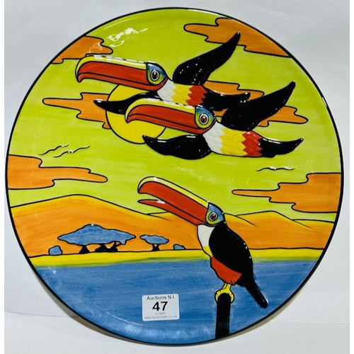 47 - Lorna Bailey Guinness Toucan Limited Edition Plate 50/100 - Old Ellgreave Pottery Burslem - Approx 1... 