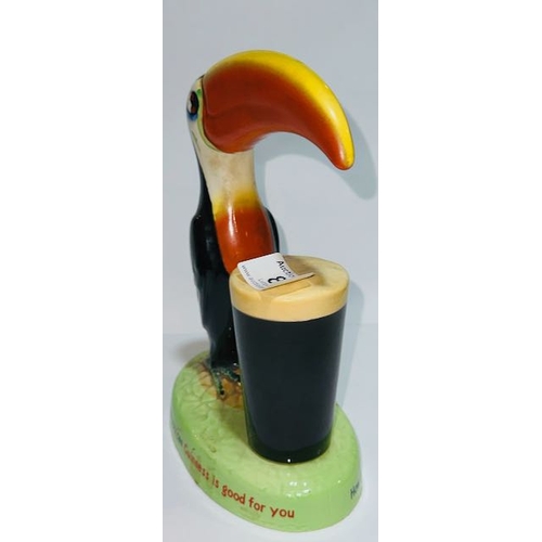 8 - Carltonware Arthur Guinness Toucan With Guinness Pint - As Found( Damage To Tail)