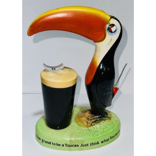 8 - Carltonware Arthur Guinness Toucan With Guinness Pint - As Found( Damage To Tail)