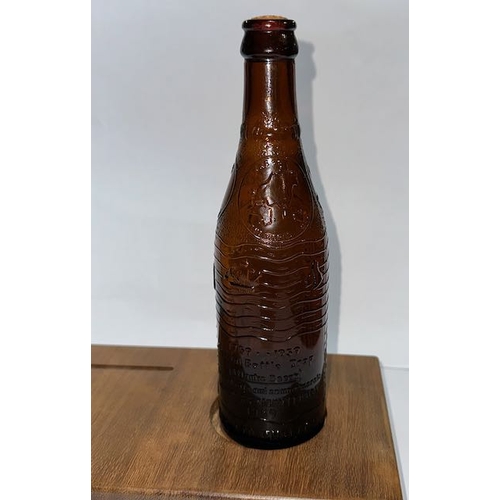 9 - Special Bottle Drop 1739 - 1959 Atlantic Ocean Guinness Bottle On Wooden Plinth to Celebrate Guinnes... 