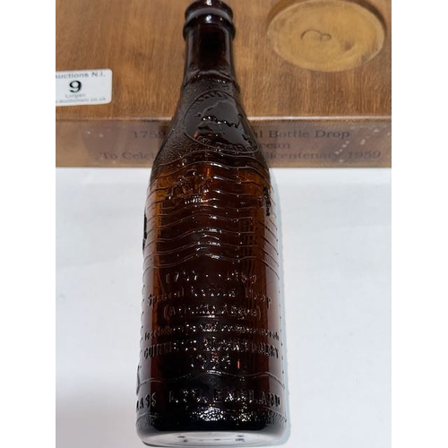 9 - Special Bottle Drop 1739 - 1959 Atlantic Ocean Guinness Bottle On Wooden Plinth to Celebrate Guinnes... 