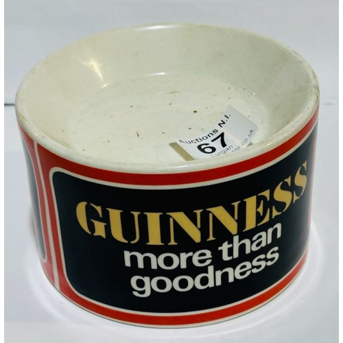 67 - Arklow Pottery Guinness, More Than Goodness Bowl Ashtray