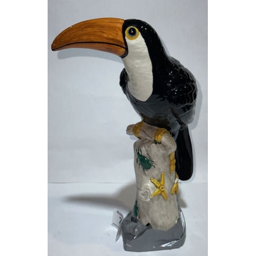 76 - Italian Ceramic Toucan - Damage To Base Approx 12