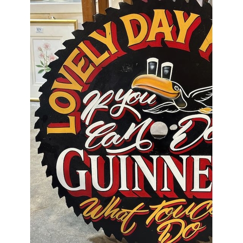 289 - Large Heavy Lovely Day for a Guinness Large Toucan Detail Saw Blade - Appx 26