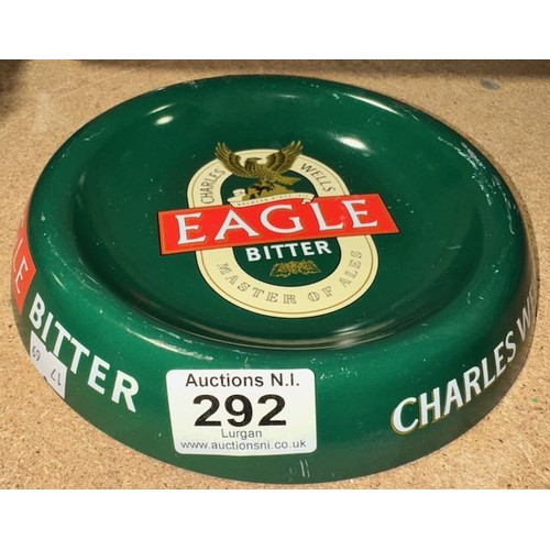 292 - Eagle Bitter Metal Ashtray