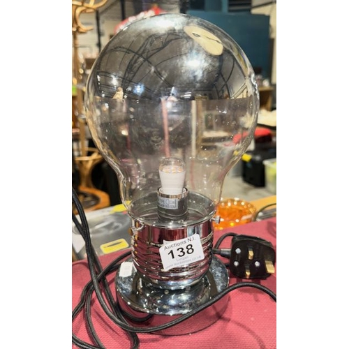 138 - Contemporary Light Bulb Table Lamp