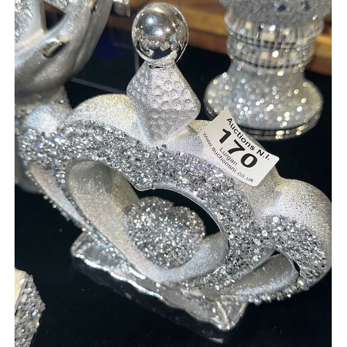170 - Glitzy Crown Ornament