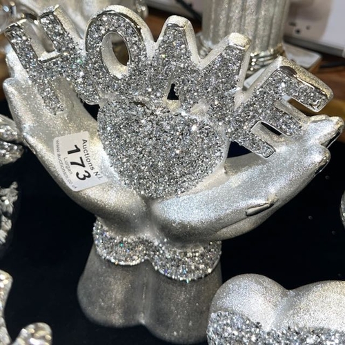173 - Glitzy Home Hands Ornament