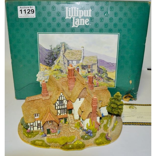 1129 - Large Boxed Lilliput Lane - Country Living With Deeds