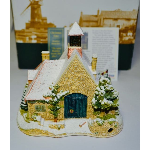 1149 - Boxed Lilliput Lane Illuminated Model Christmas Time with Deeds