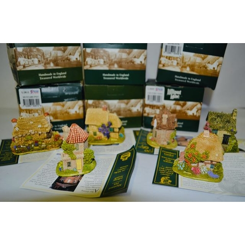 1156 - Boxed Lilliput Lane - x6 , Gnoaming In The Gloaming, Mustard Pot, Grandmas Garden, Dovecote, Country... 