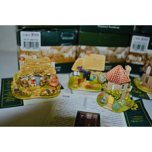 1156 - Boxed Lilliput Lane - x6 , Gnoaming In The Gloaming, Mustard Pot, Grandmas Garden, Dovecote, Country... 