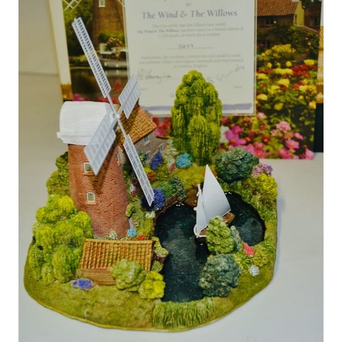 1157 - Large Boxed Lilliput Lane - Ltd Ed The Wind In The Willows With COA No. 277/1250