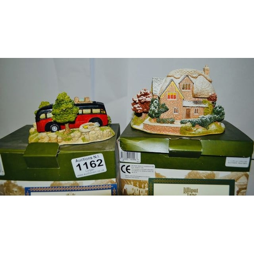 1162 - Boxed Lilliput Lane - x 2 Busmans Holiday And Christmas Lights At Sweet Delights Illuminated Cottage... 